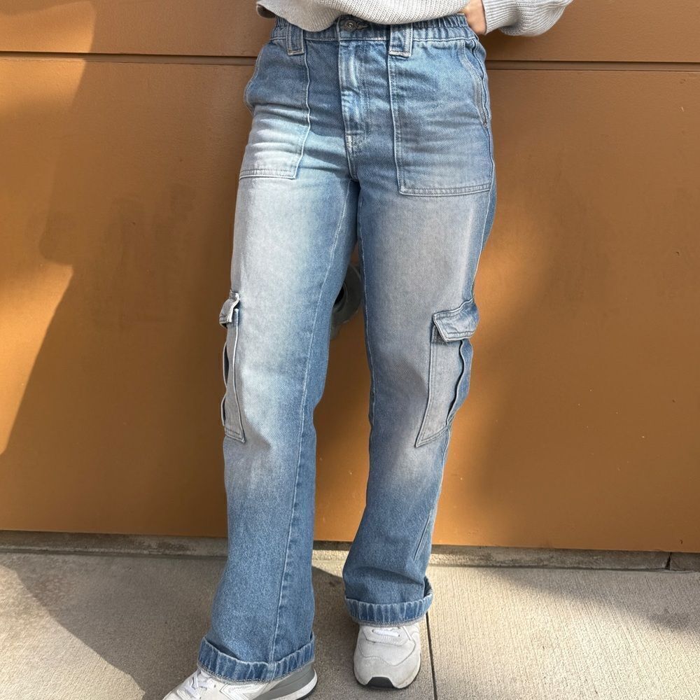 Denim Cargo Pants - Picture 2 of 5